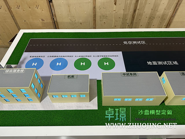 试飞基地沙盘模型制作厂家案例